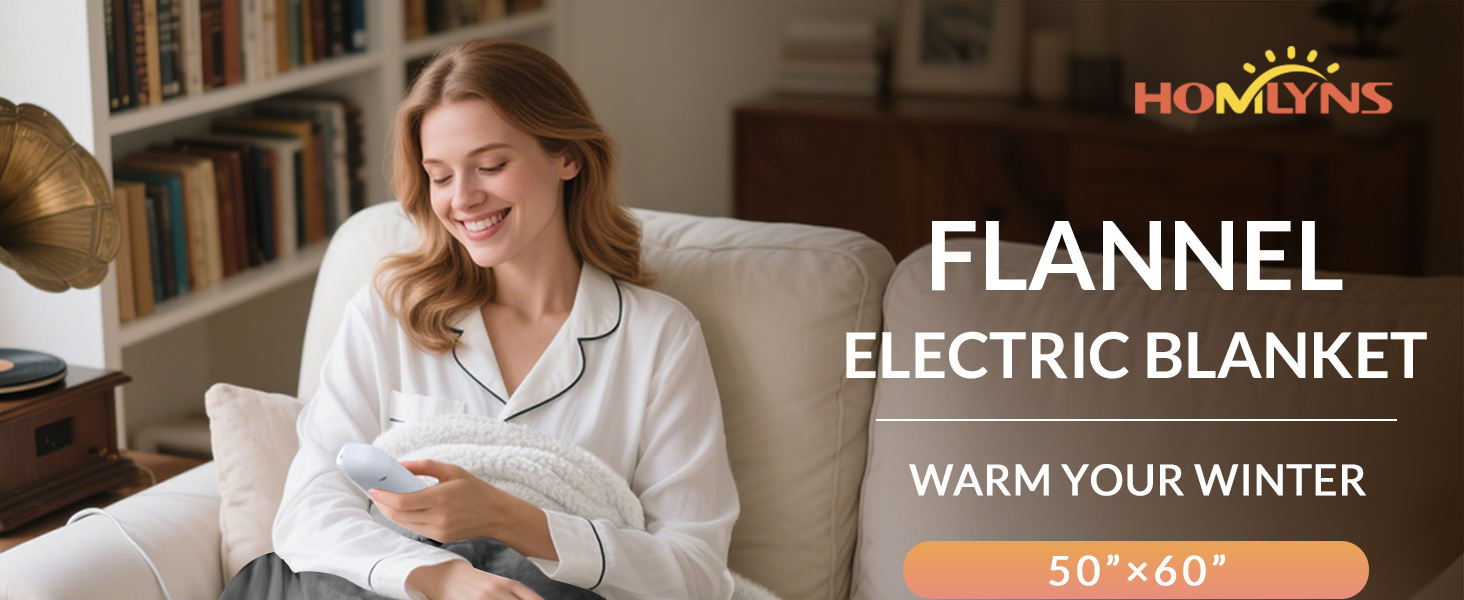 HOMLYNS heated blanket