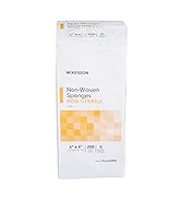 McKesson Non-Woven Sponges, Non-Sterile, 4-Ply, Polyester/Rayon, 4 in x 4 in, 200 Per Pack, 1 Pack