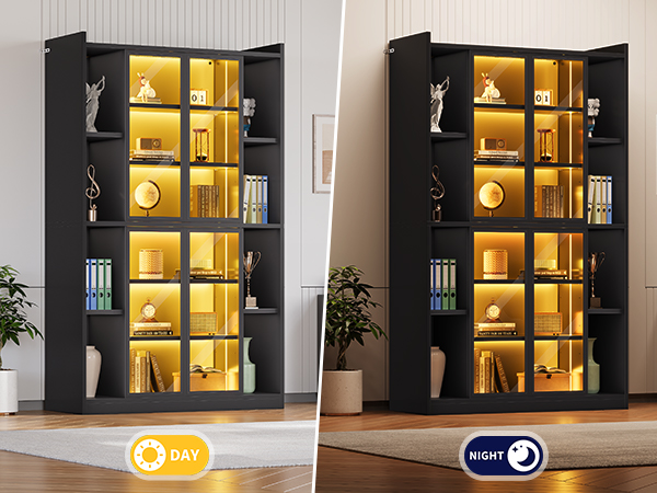Display Cabinet with Glass Doors