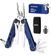 WORKPRO 24-in-1 Mutitool, Stainless Steel Multitool Pliers with Pocket Knife and Screwdrivers, ED...