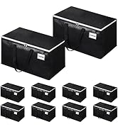 EpicTotes Extra Large Moving Boxes-Moving Bags with Zipper, Carrying Handles and Tag Pocket-Movin...