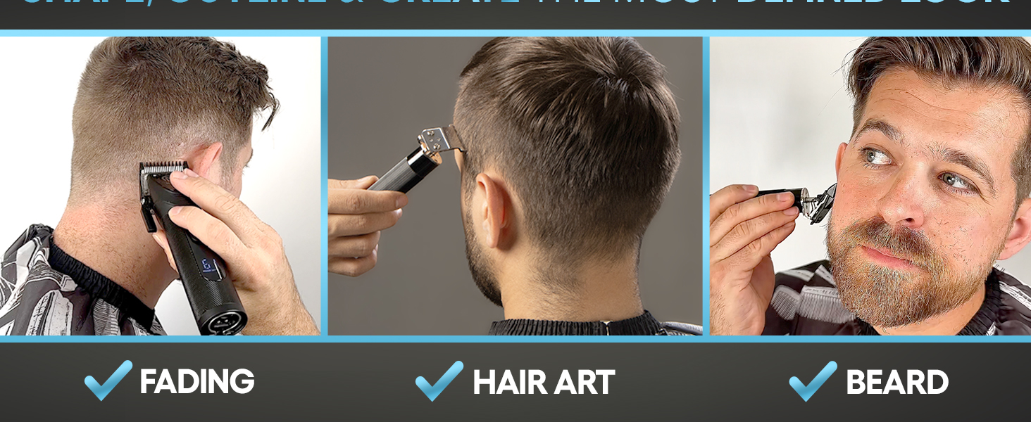 Novah Professional Hair Clippers for Men Professional Barber Clippers and Trimmer Set