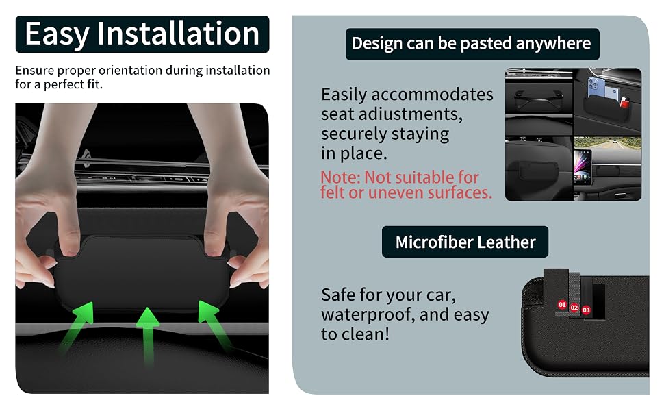Designed to be Adhered at Will. Note: Not suitable for felt or uneven surfaces.