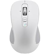 CITLLA Wireless Bluetooth Mouse (USB + BT1 + BT2), Full Size, 4-Way Scrolling, Multi-Device Silen...
