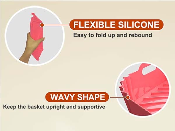 silicone air fryer liners rectangular