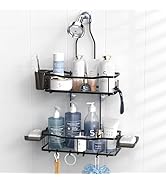 Aitatty Hanging Shower Caddy Bathroom Organizer: Rustproof Shower Shelf Racks Over Shower Head - ...