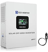 ECO-WORTHY UL1741 5000W 48V Solar Inverter Charger with WiFi, 48V DC to 120V AC,Inversor Solar Bu...