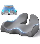 Benazcap X Large Memory Seat Cushion for Office Chair Ergonomic Cushions Pad Pillow for Pressure ...