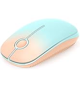 Unipows Wireless Mouse - 2.4G Slim Portable Computer Mouse with Nano Receiver, Less Noise Mobile ...