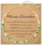 AGOT Friendship Bracelet Gifts for Women: Healing Natural Crystal Bracelets with Positive Affirma...