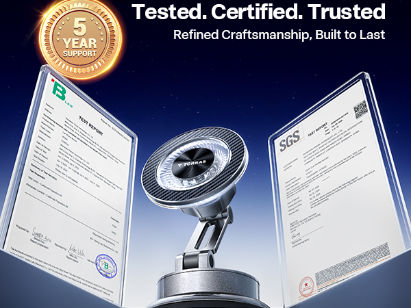 Tested.Certified.Trusted. Refined Craftsmanship. Built to Last. Cell Phone Car Mount