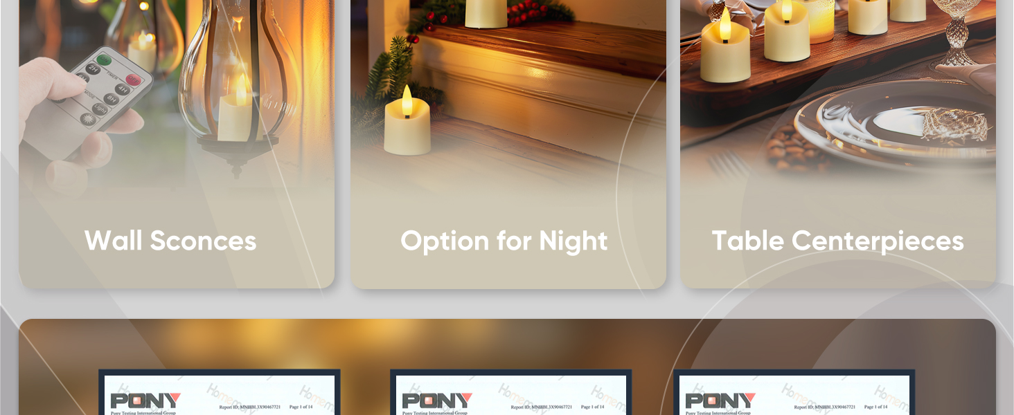 Rechargeable Flameless Votive Candles