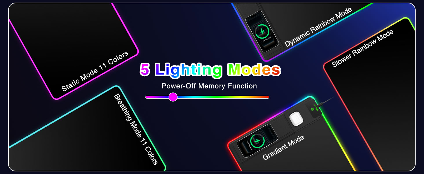 light up desk pad