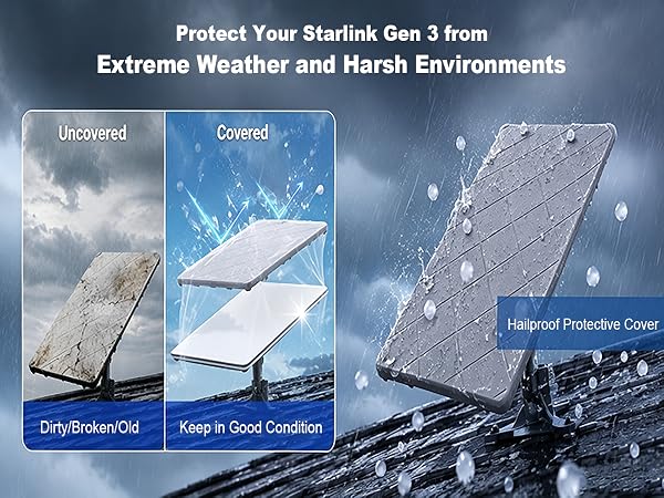 Protect Starlink Gen 3 in Extreme Weather and Harsh Environment Hailproof