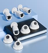 ZOSI Full 1080p 16 Channel Home Security Camera System with AI Human Vehicle Detect, 8 x 1080p We...