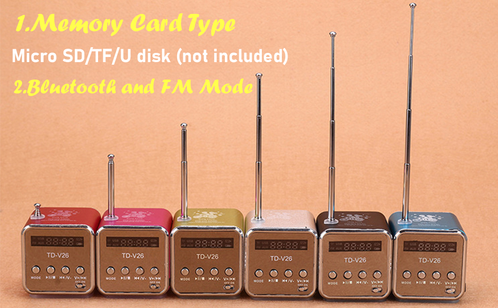 mini speaker with mic portable speaker for hiking biking