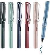 Maikedepot Calligraphy Brush Pens, 6pcs Calligraphy Pen Set Fountain Hand Lettering Pens Fibre Ti...