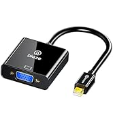 biaze Mini DisplayPort to VGA Adapter – 1080P HD Video Converter for MacBook, Surface, Laptop &amp; P...