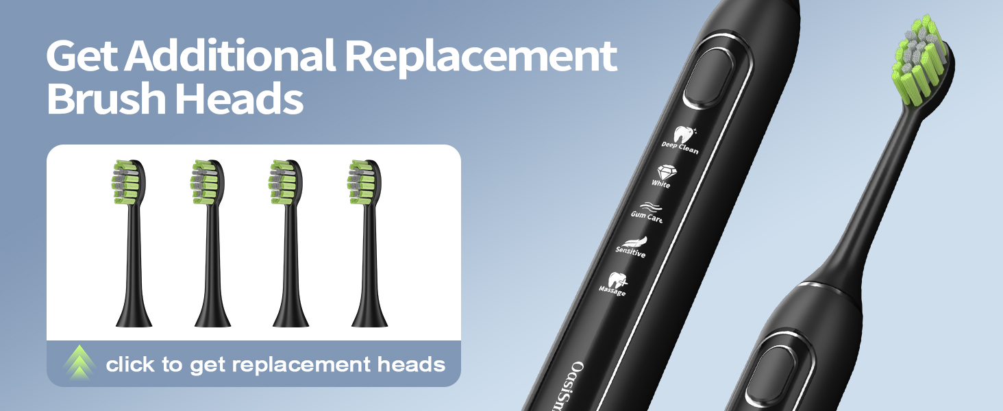 Get Additional Replacement Brush Heads