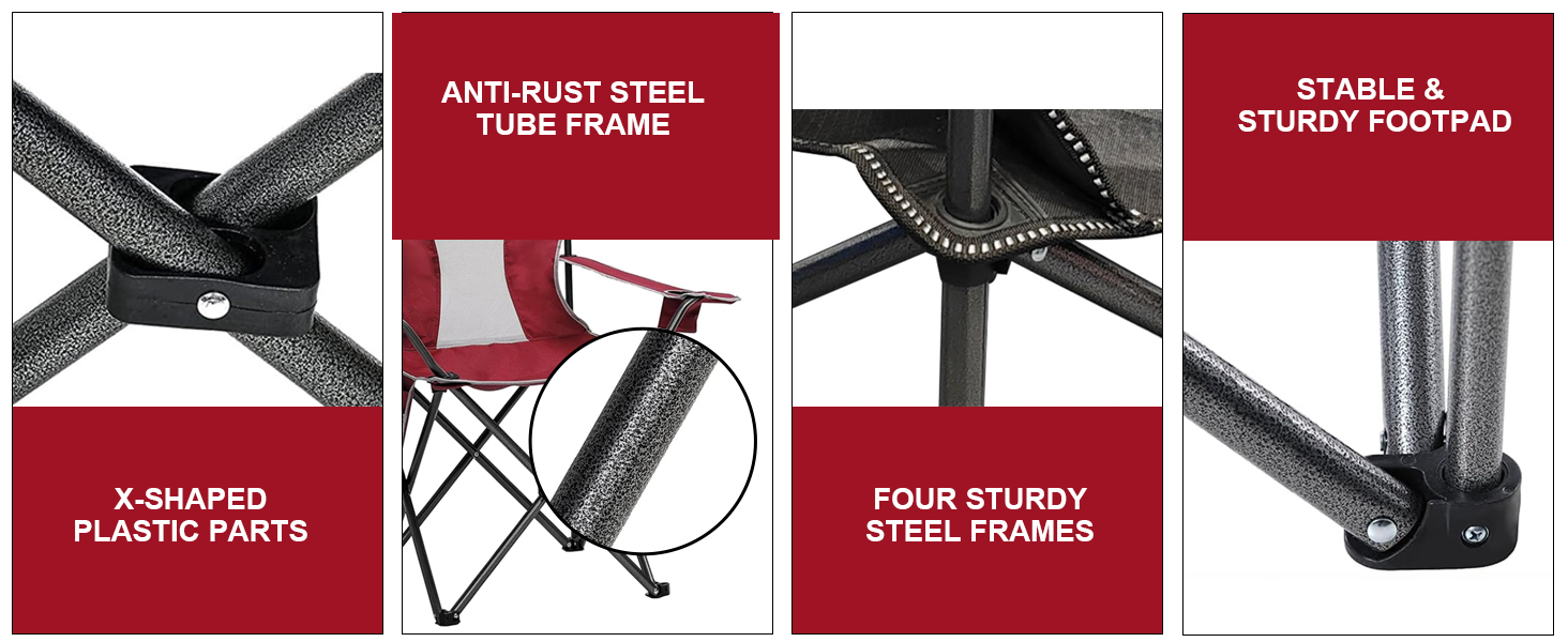 outdoor mesh camping folding chair