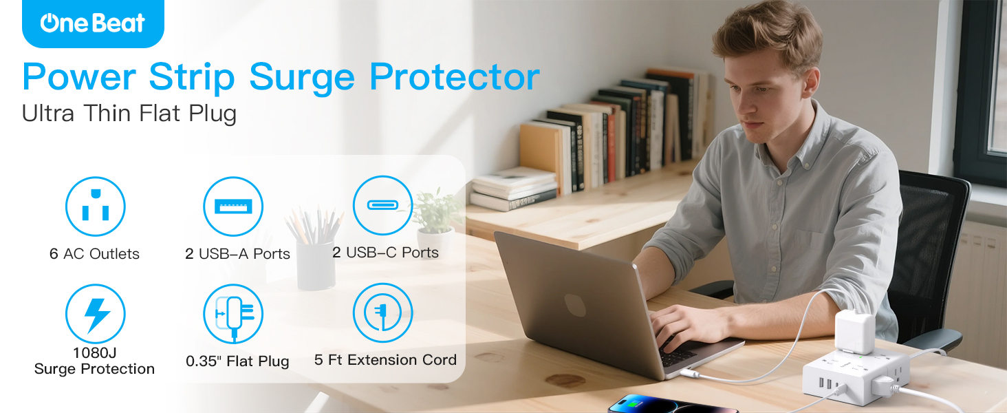 Surge protector power strip