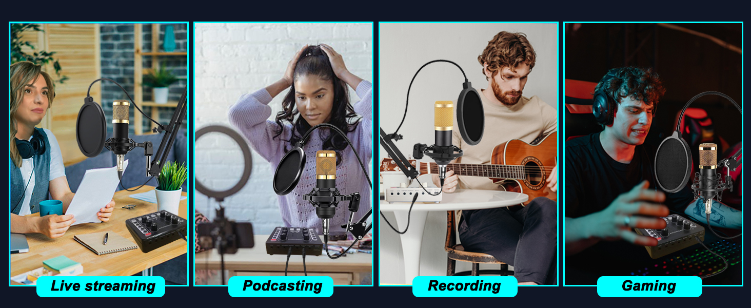 podcast equipment bundle,podcast kit,recording studio equipment