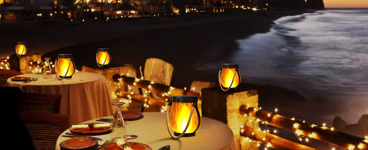 solar flame lantern