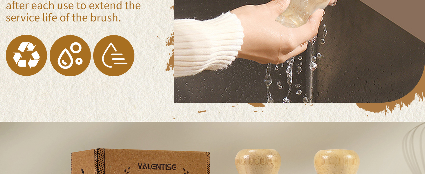natural cleaning brush