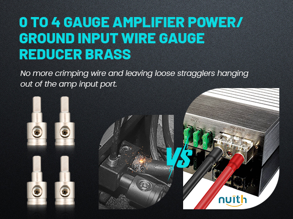 The pins work very well for amplifier power connections!Gives you nice clean install/look