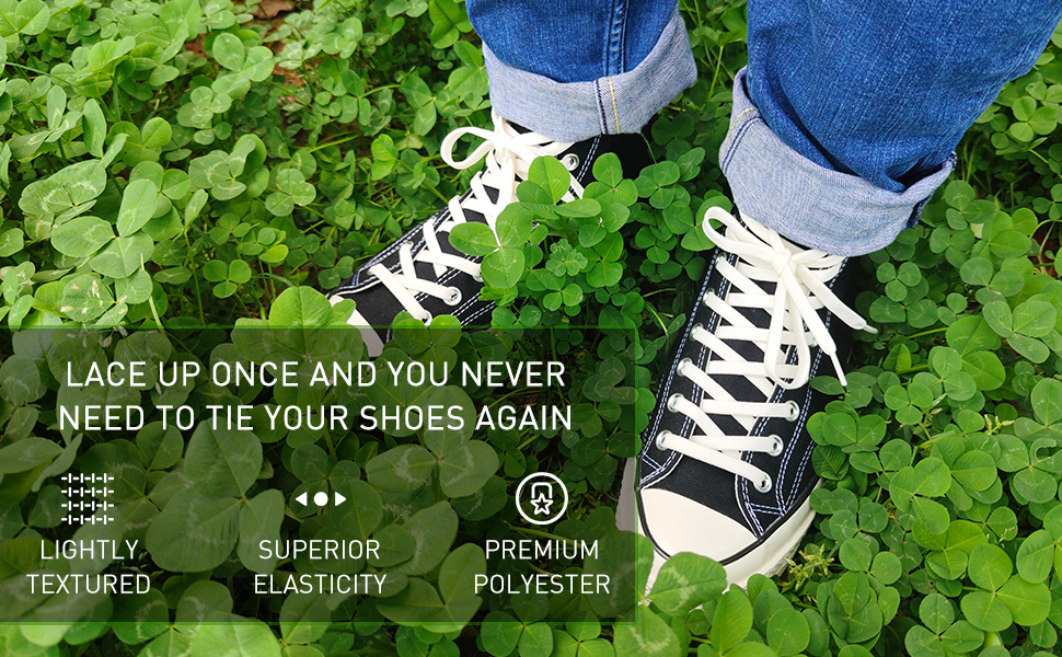 LACE UP ONCE AND YOU NEVER NEED TO TIE YOUR SHOES AGAIN