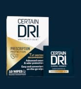 Certain Dri Antiperspirant wipes