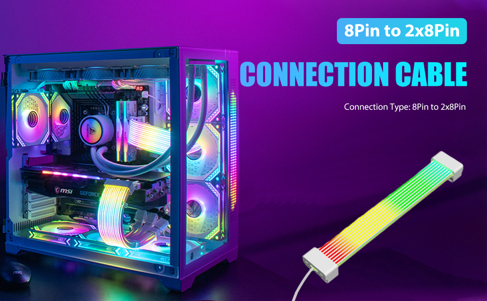 8 Pin RGB GPU Cable