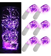 [6-Pack] 7Feet Starry String Lights,Fairy String Lights 20 Micro Starry LEDs On Silvery Copper Wi...