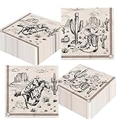 40Pcs Cowboy Paper Napkins Western Party Decorations Brown Wild West Rodeo Disposable Luncheon Di...