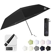 LILAC Mini Compact Travel Umbrella, 4.6Oz Ultralight Carbon Fiber UPF 50+ UV Protection Umbrellas...