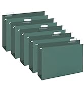 HERKKA Extra Capacity Hanging File Folders, 30 Pack Reinforced Legal Size Hanging Folders with He...