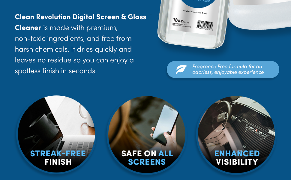 digital screen and glass cleaner