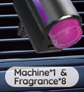 LWW Smart Car Air Freshener - 3 Levels Strength with Ventilation Clip, Rechargeable Car Fragrance...