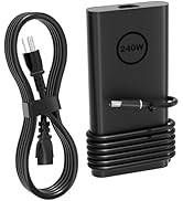 PowerPortnerLink 240W Slim Gan Charger Compatible with Dell G16 G15 G7 G5 Alienware x17 x16 x15 M...