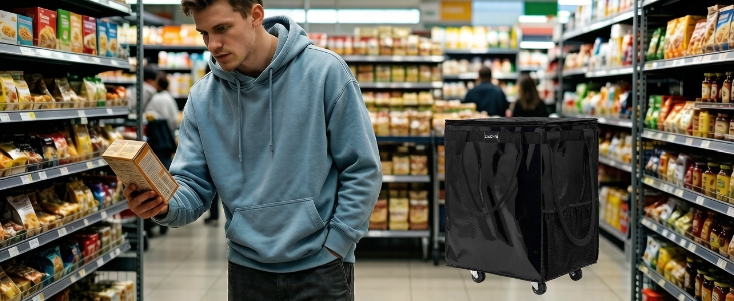 rolling tote reusable grocery bag on wheels bag on wheels rolling tote with wheels and handle