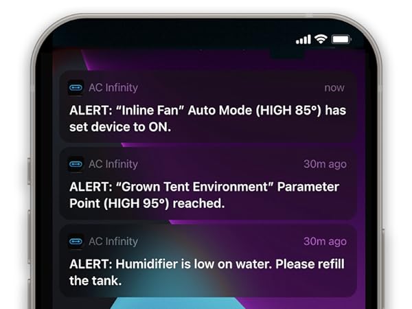 Grow Tent Heater VPD Temperature Controller Extension Hose 10-Level PTC Heating PWM Grow Rooms