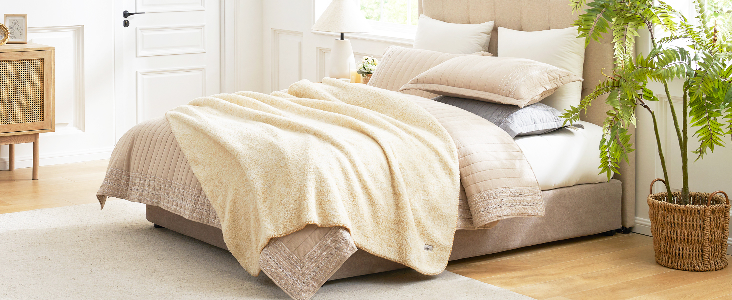 throw blanket sherpa fleece cute reversible thick heavy blanket super soft cozy fuzzy plush fluffy