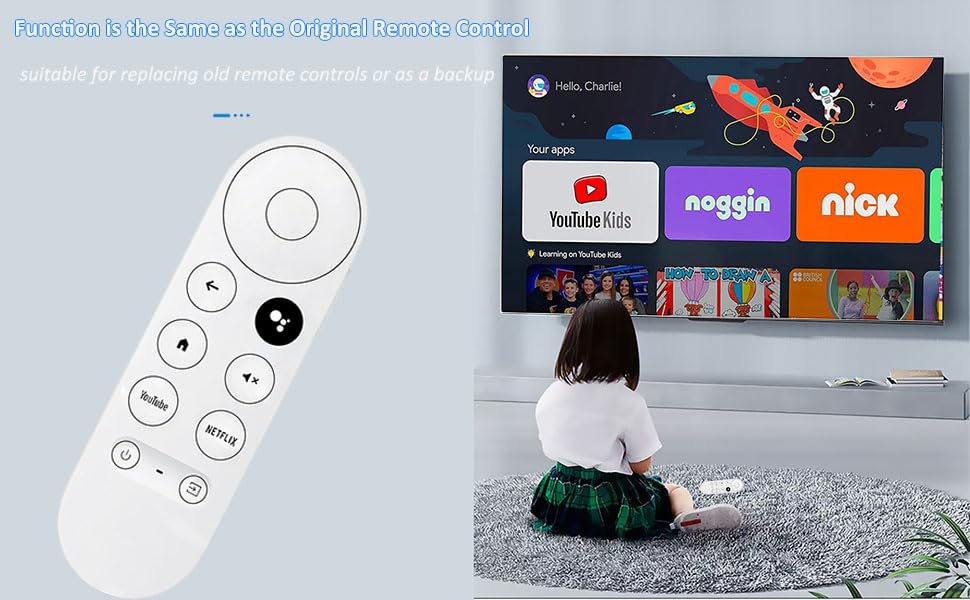 New Voice Remote Control for Google Chromecast TV 4K