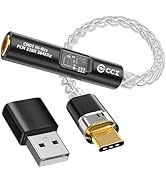 Kinboofi USB C to 3.5mm Audio Adapter with Dual Chip Hi-Res 32bit/384KHz DAC&amp; 24bit/96KHz ADC Don...