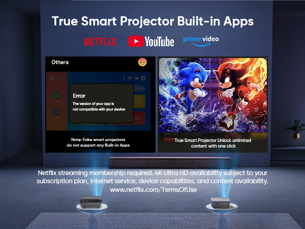 netflix prjector