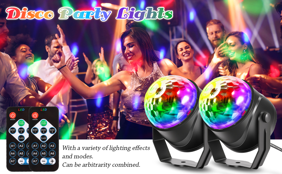 2 pack disco ball light