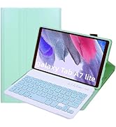 Lrufodya Keyboard Case for Samsung Galaxy Tab A7 Lite 8.7" 2021, Candy Colors Detachable Wireless...