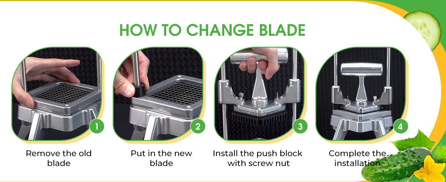 How to install Commercial Vegetable Chopper &amp;amp;amp; French Fry Cutter Stainless Steel