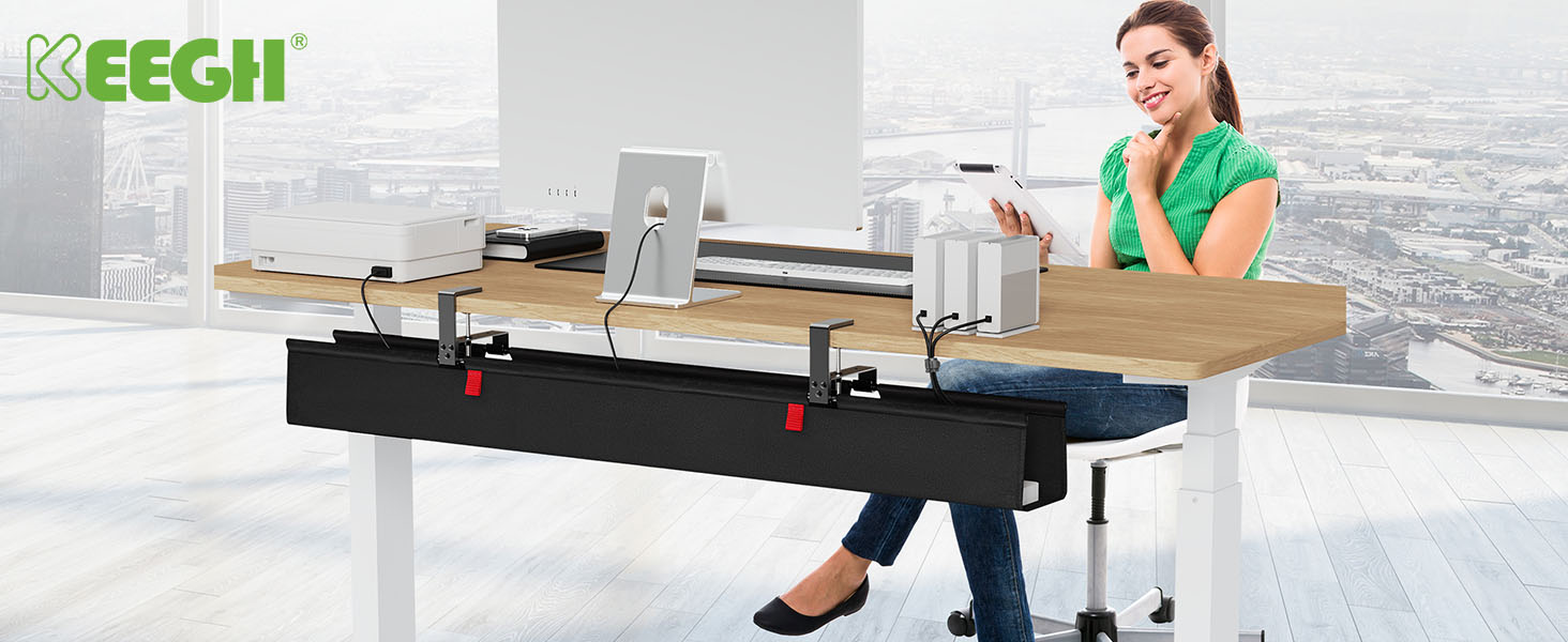 Under Desk Cable Management Tray