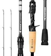 KastKing Verus Technique Twin-Tip Bass Fishing Rod – IM7 Graphite Blanks with Nano Resin, Extra T...